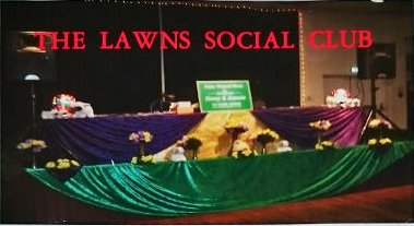 Dancing Duo stage dressed ready for ballroom dancing at The Lawns Social Club, Taunton
